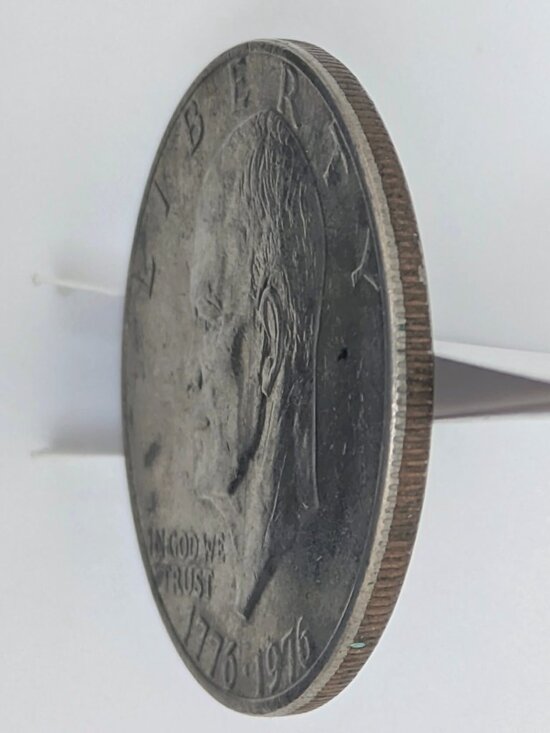 1976 Eisenhower Silver Dollar Coin (No “S” Mint Mark) – Double Die - Picture 5 of 6